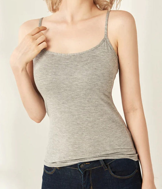 Soft Camisole Top with Built-In Bra