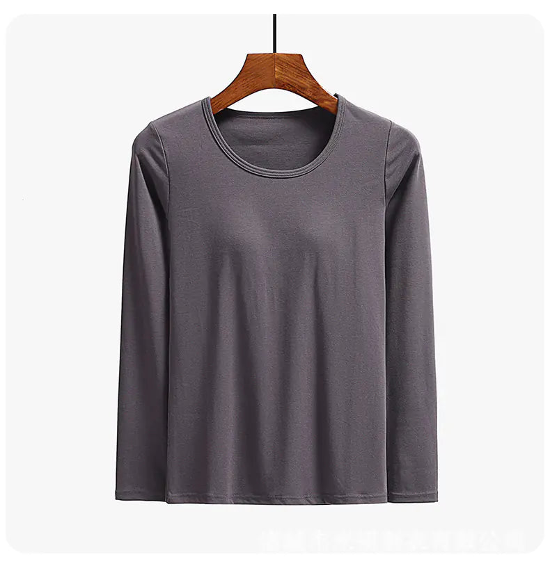 Essential Long Sleeved Top with Built-in Bra