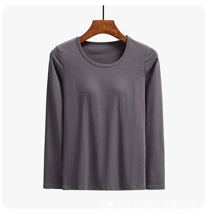 Essential Long Sleeved Top with Built-in Bra