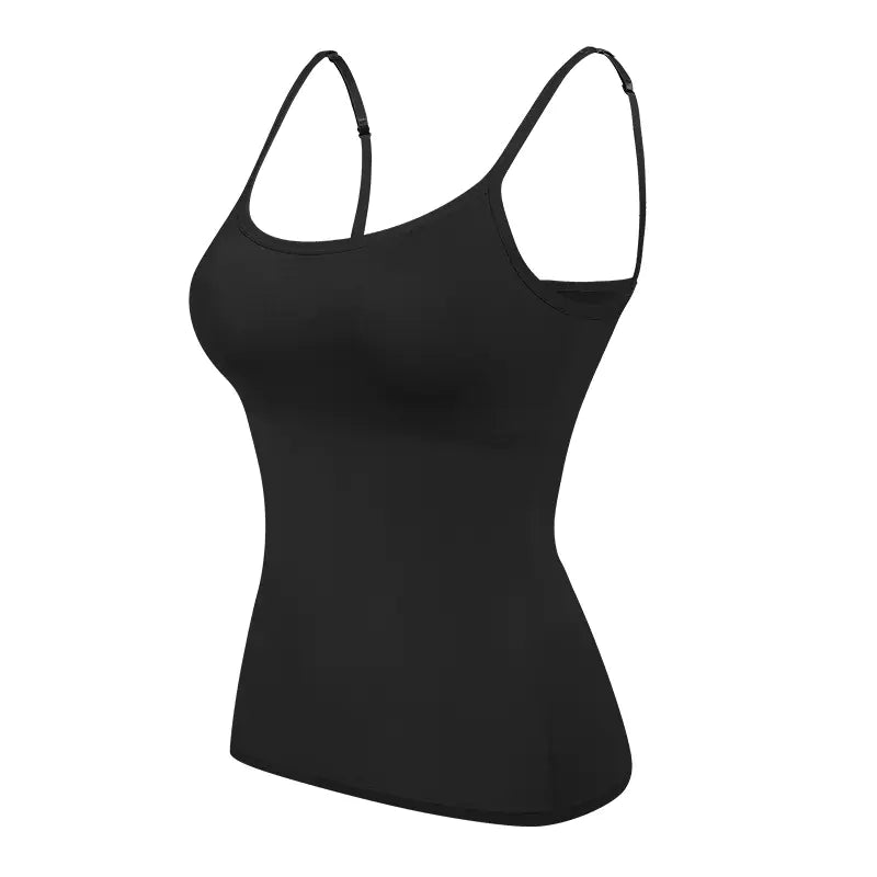 Adjustable Camisole Top with Built-in Bra
