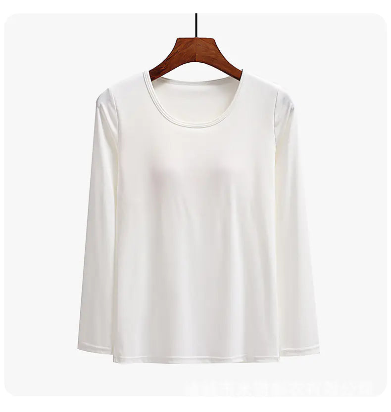 Essential Long Sleeved Top with Built-in Bra