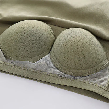 Essential Long Sleeved Top with Built-in Bra