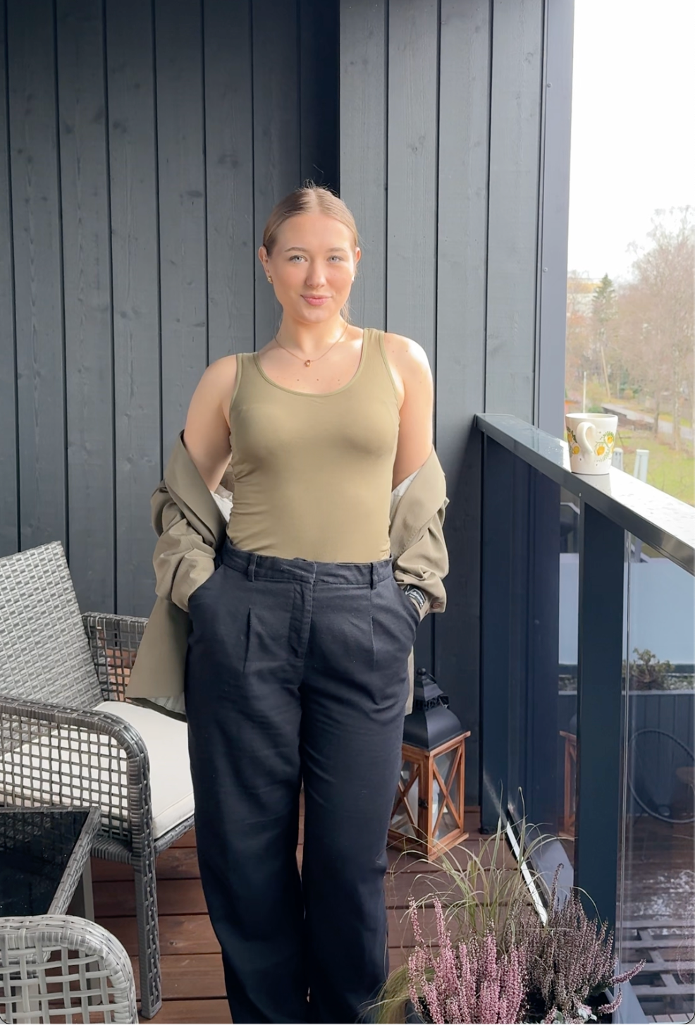 Sleeveless padded bra top - premium bra alternative - lifestyle photo