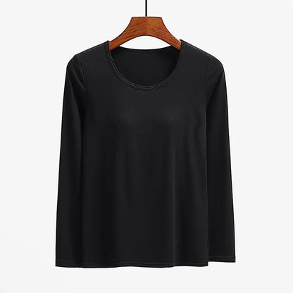 Essential Long Sleeved Top with Built-in Bra