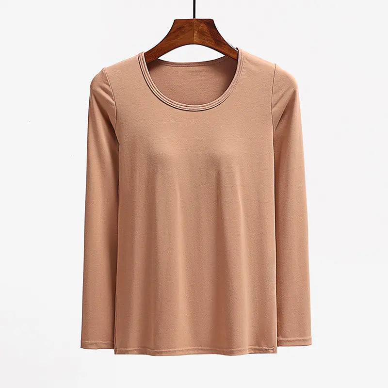 Essential Long Sleeved Top with Built-in Bra