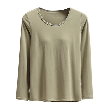 Essential Long Sleeved Top with Built-in Bra