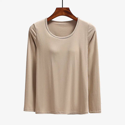 Essential Long Sleeved Top with Built-in Bra
