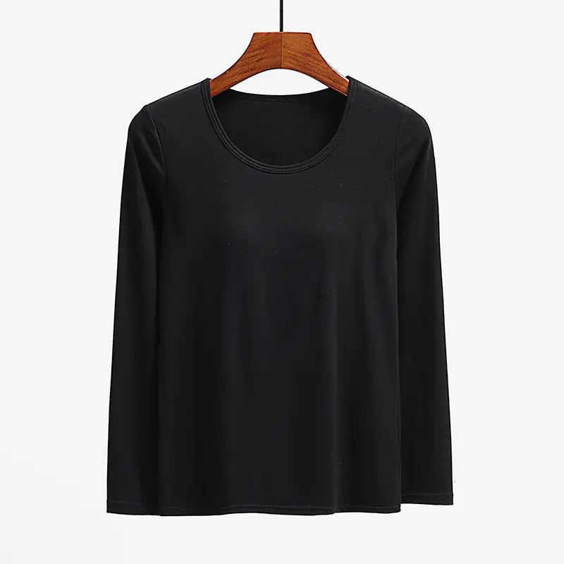 Essential Long Sleeved Top with Built-in Bra