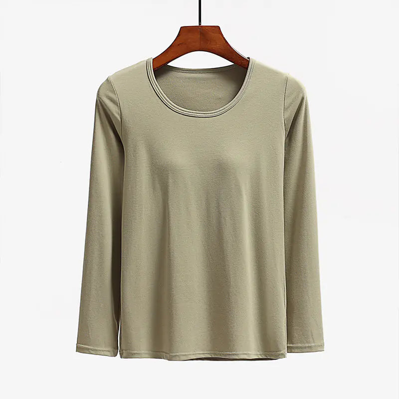 Essential Long Sleeved Top with Built-in Bra