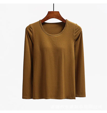 Essential Long Sleeved Top with Built-in Bra